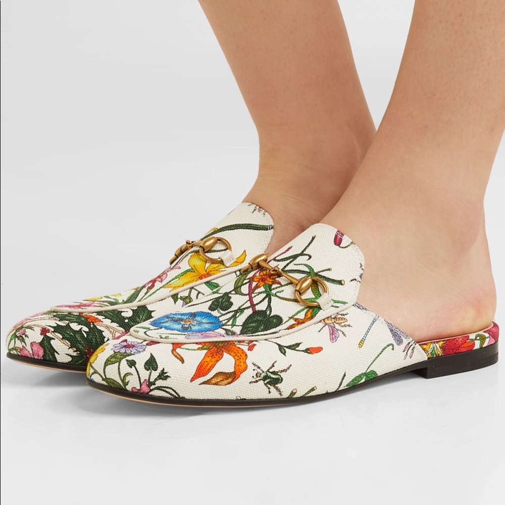 SOLD Gucci Princetown floral